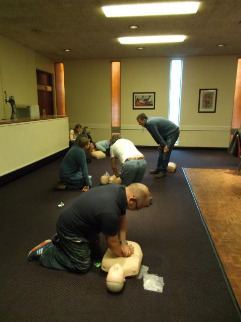 Divers performing Basic Life Support