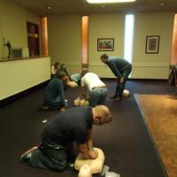 Divers performing Basic Life Support